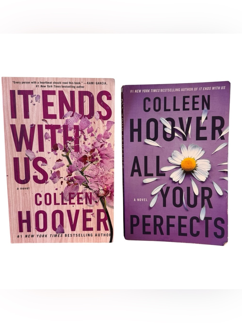 (2) Paperback Books It Ends With Us & All Your Perfects by Colleen Hoover